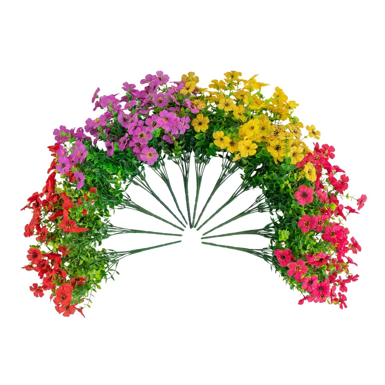 13" UV Resistant Artificial Daisy Bushes, 12ct.